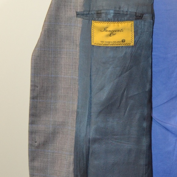 Innocenti 44R Sport Coat Blazer Suit Jacket Gray B - Picture 7 of 8
